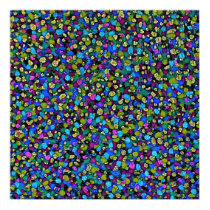DOT MATRIX: BLUE Poster posters