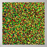 DOT MATRIX: GREEN Canvas posters