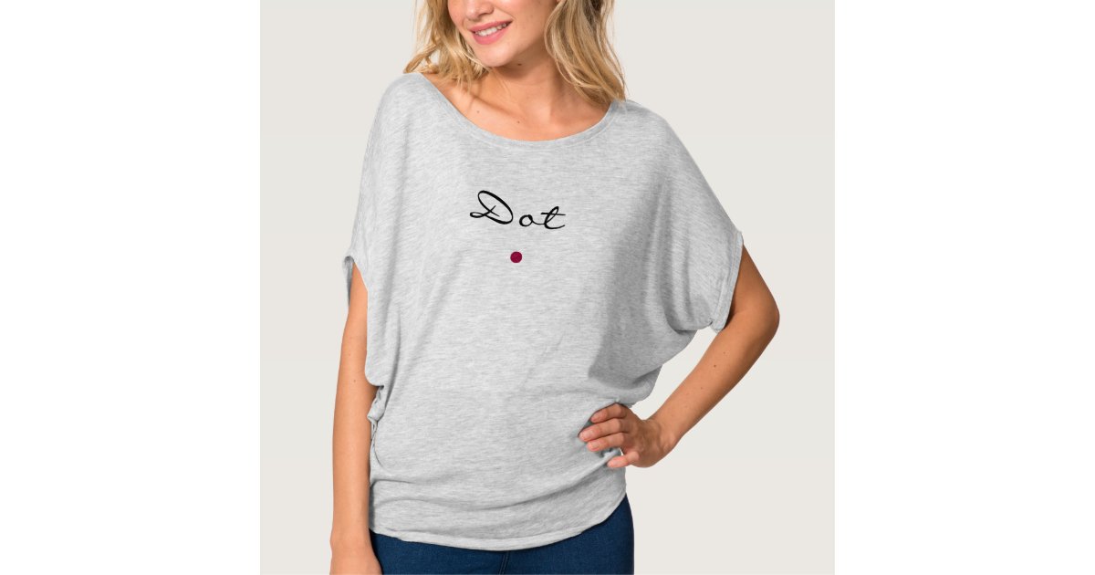 Dot not Feather TShirt Zazzle