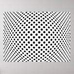 Dot Optical Illusion Poster