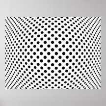 Dot Optical Illusion Poster