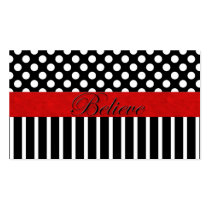 Dot & Strip Affirmation Cards Business Card Templates