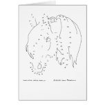 Dot to Dot Horse's Head Cards
