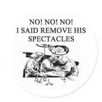 dotor,surgeon,physiian joke design stickers
