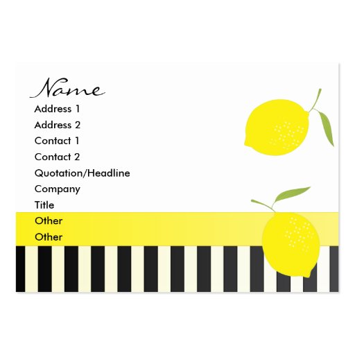 Dots an Lemons Bicycle Business Cards