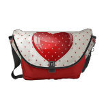 Dots and Heart Courier Bags