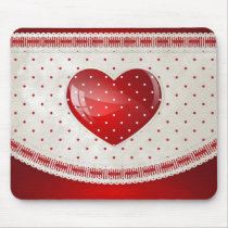 Dots and Hearts mousepads