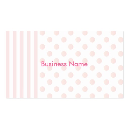 Dots and Stripes and Cupcakes Business Cards (back side)