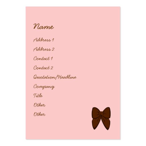 Dots and Stripes Cake Business Card Templates (front side)