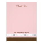Dots and Stripes Thank You Card invitations