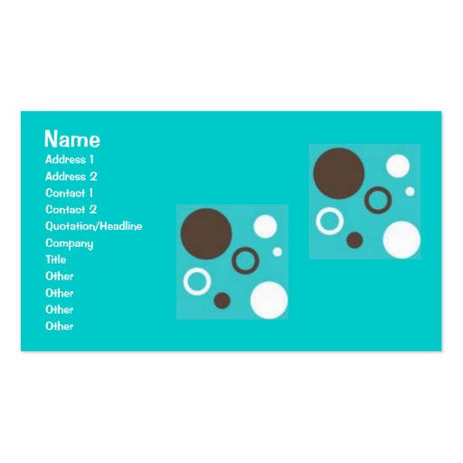 Dots!!! Business Card (front side)