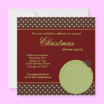 Punkt-Weihnachtsabendessen Einladung einladungen