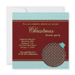 Dots Christmas dinner Invitation