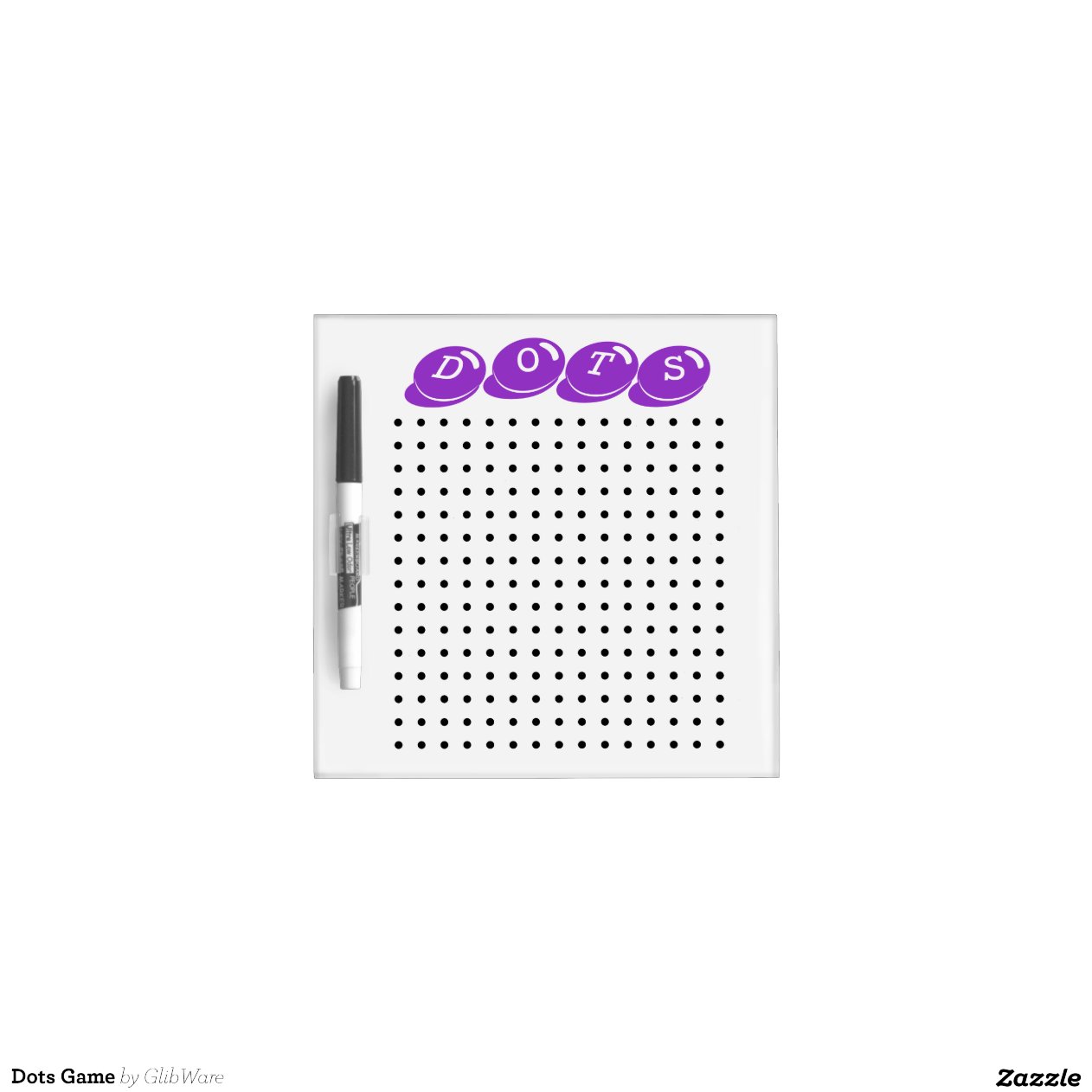 Dots Game Dry Erase Whiteboard Zazzle