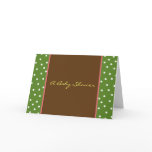 Dots Girl Baby Shower Invitation Cards