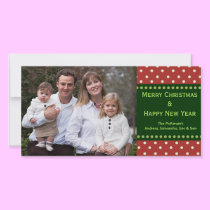 Dots Holiday Photo Card photo cards