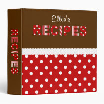 Dots n Eyelet Recipe Binder