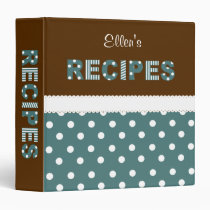 Dots n Eyelet Recipe Binder