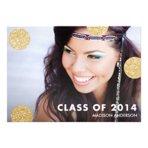 Dots of Glitter | 2014 Graduation Party Invitation
