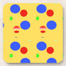 Dots pattern beverage coaster