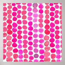 Dots Poster in Pink