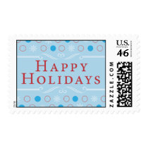 Dots & Snowflakes Holiday Postage