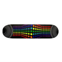 Dots & Speaker Custom Skate Board