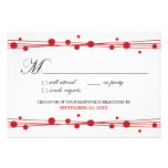 Dots & Straw RSVP Card (white/red) Announcement