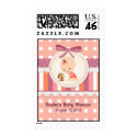 Dots & Stripes Baby Shower Postage Stamp