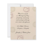 Dotted Circles in Sage and Wine on Ecru Personalized Invitations