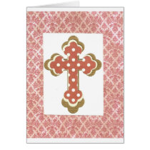 Dotted Cross Greeting Cards