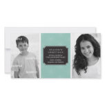 Dotted Floral Frame Photo Card photo cards
