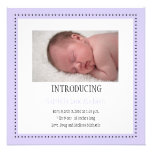 Dotted Frame Announcement (lavender)