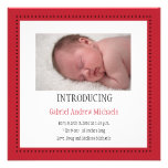 Dotted Frame Announcement (red)