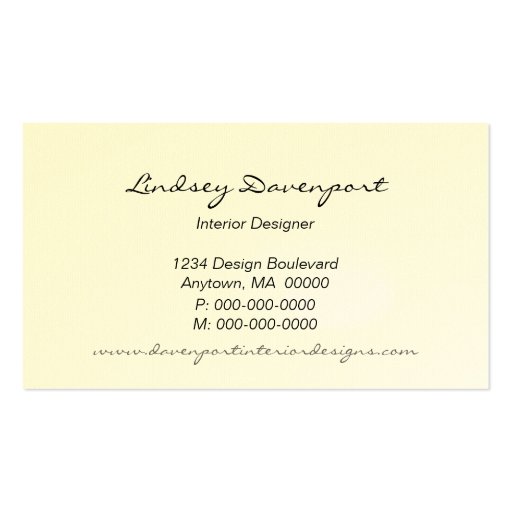 Dotted Half Moons Business Card, Black (back side)