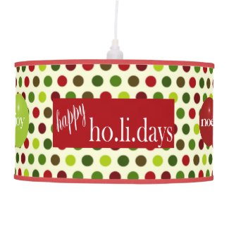 Dotted Merry Christmas Pendant Lamp