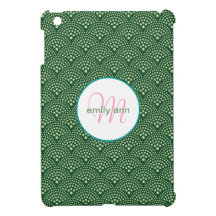 Dotted Seigaiha Wave Scale Pattern Case For The iPad Mini