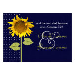 Dotted Sunflower 4 wedding Invitation