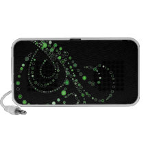 Dotted Swirls Laptop Speakers