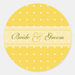 Dotted wedding sticker
