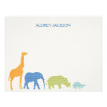 Dotty Animals Thank You Cards - Blue invitations