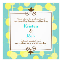 Dotty (Bubblegum Blue) Wedding Invitation