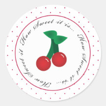 Dotty Cherry "How sweet it is" sticker