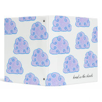 Dotty Cloud Head in Clouds Organizer Binder Folder by PipsStationery Dotty Cloud Head in Clouds Organizer Binder Folder
