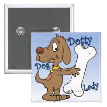 Dotty Dog Lady Pin