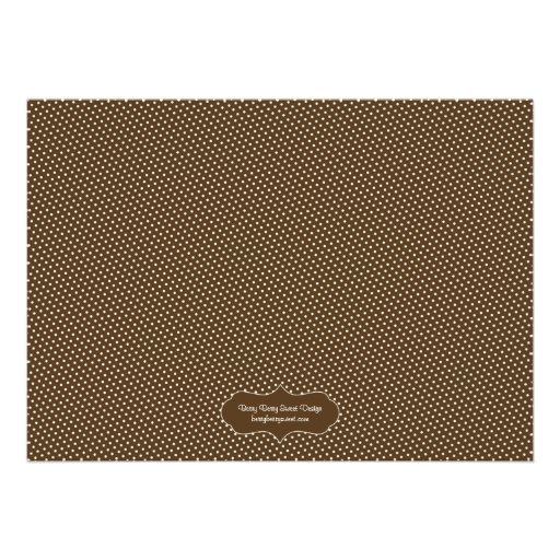 Dotty Owls Baby Shower Invitation