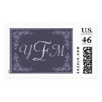 Dotty Scrolls Monogram Postage postage