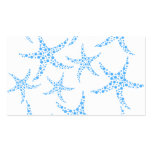 Dotty Starfish Pattern in Blue and White. Business Cards