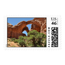 Double Arch - Arches National Park Postage Stamps