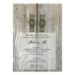 Double Barn Doors Country Bridal Shower Invitation
